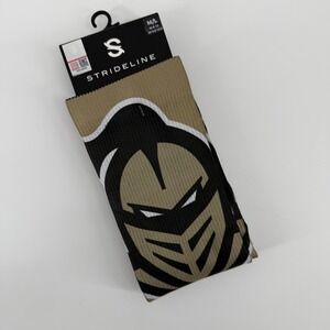 Stride‎ Line UCF Knights Athletic Crew Socks M L Beige Black